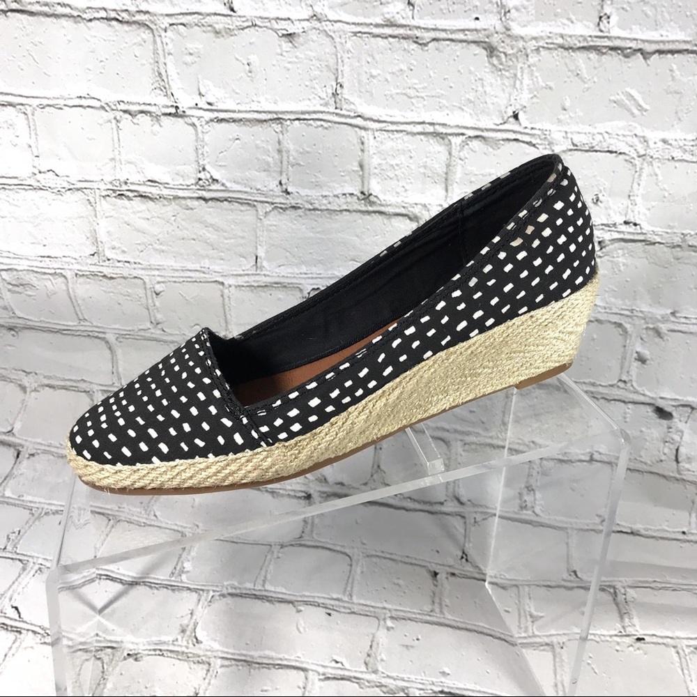 Lucky brand low Wedged Printed espadrilles